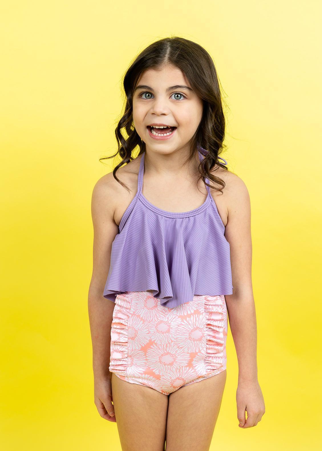 Mini Swing Top | Ribbed Dusty Purple