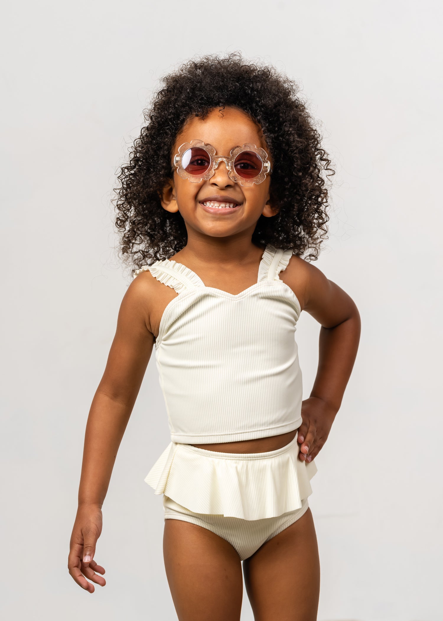 Ribbed Ivory | Mini Peplum Bottoms – Kortni Jeane