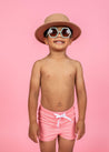 Boys Swimsuit - Shorts  - Ribbed Flamingo