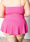 Detached Short Skirt | Ribbed Azalea Pink - Kortni Jeane