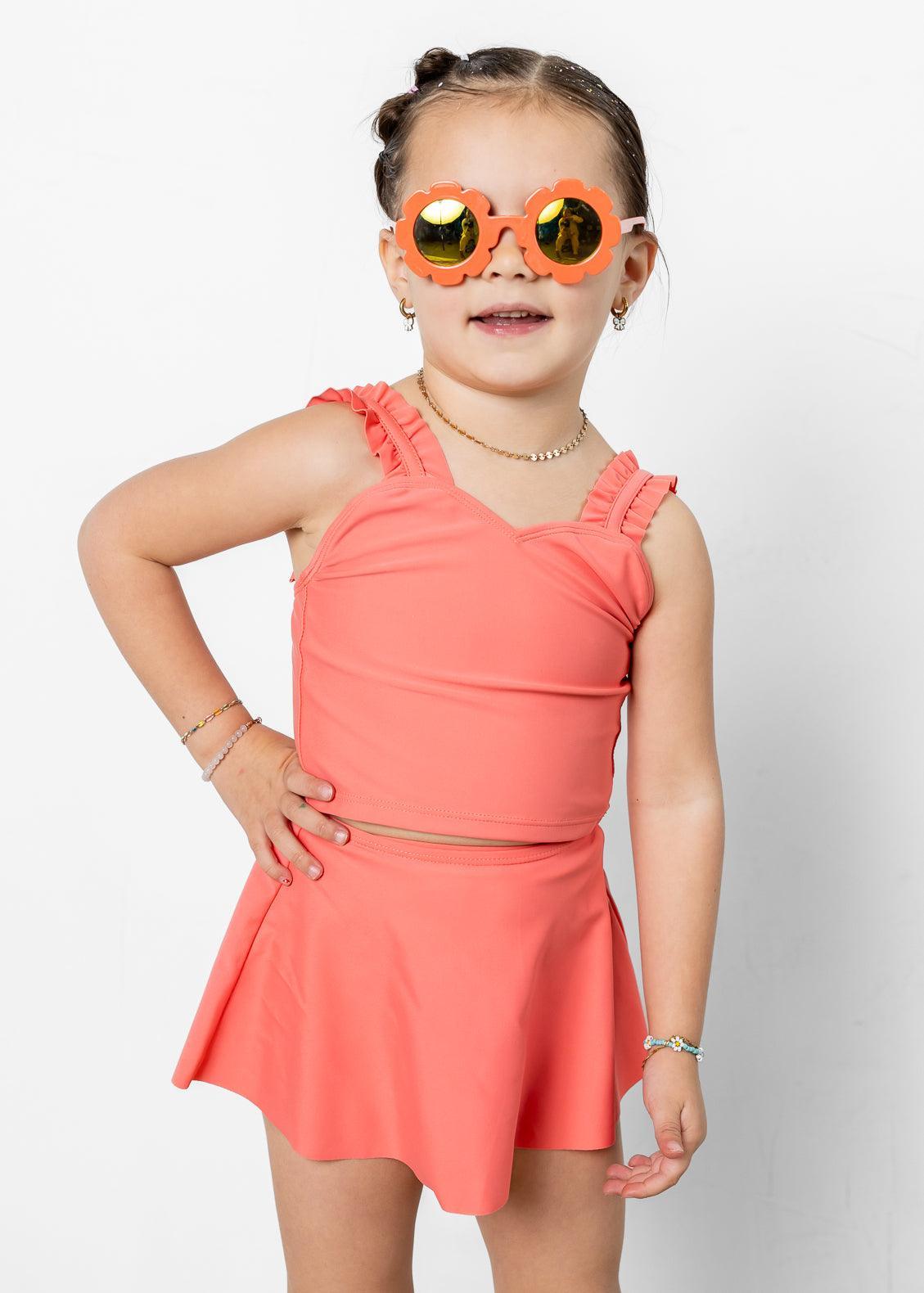 Mini Detached Short Skirt Deep Coral Kortni Jeane mini-detached-short-skirt-deep-coral-kortni-jeane