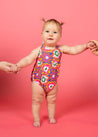 Baby Girl One-Piece Swimsuit - Psychedelic Flower