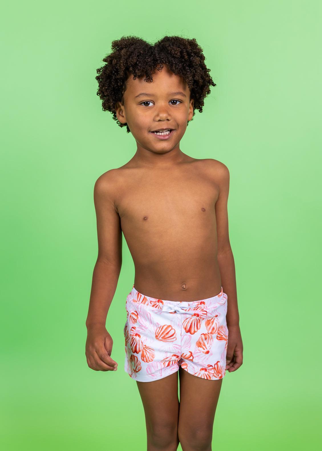 Boys Swimsuit - Shorts - Painted Clams