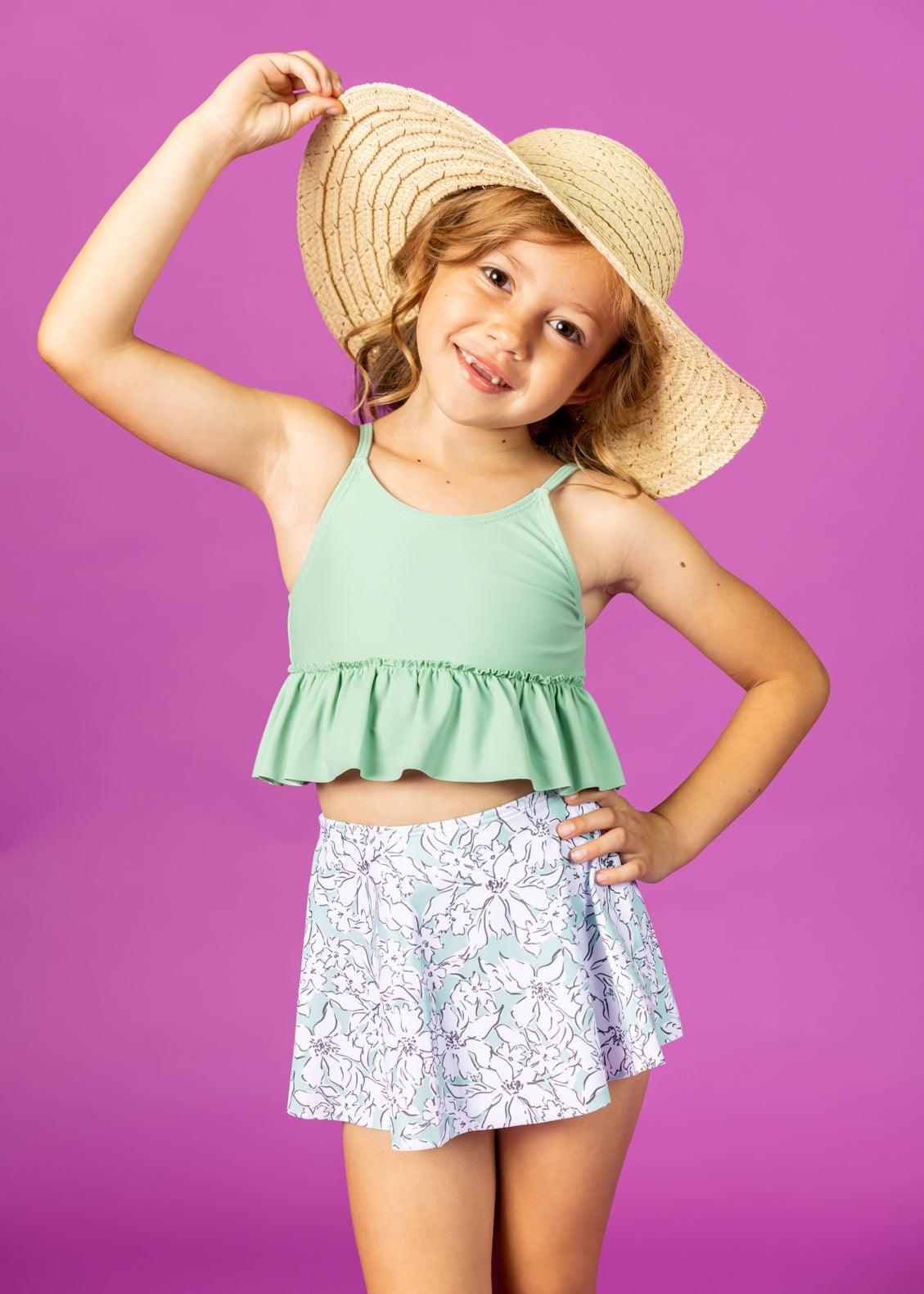 Mint Flowers Mini Who Wears Short Skirts