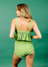 High-Waisted Swimsuit Bottom - Sweet Pea Green
