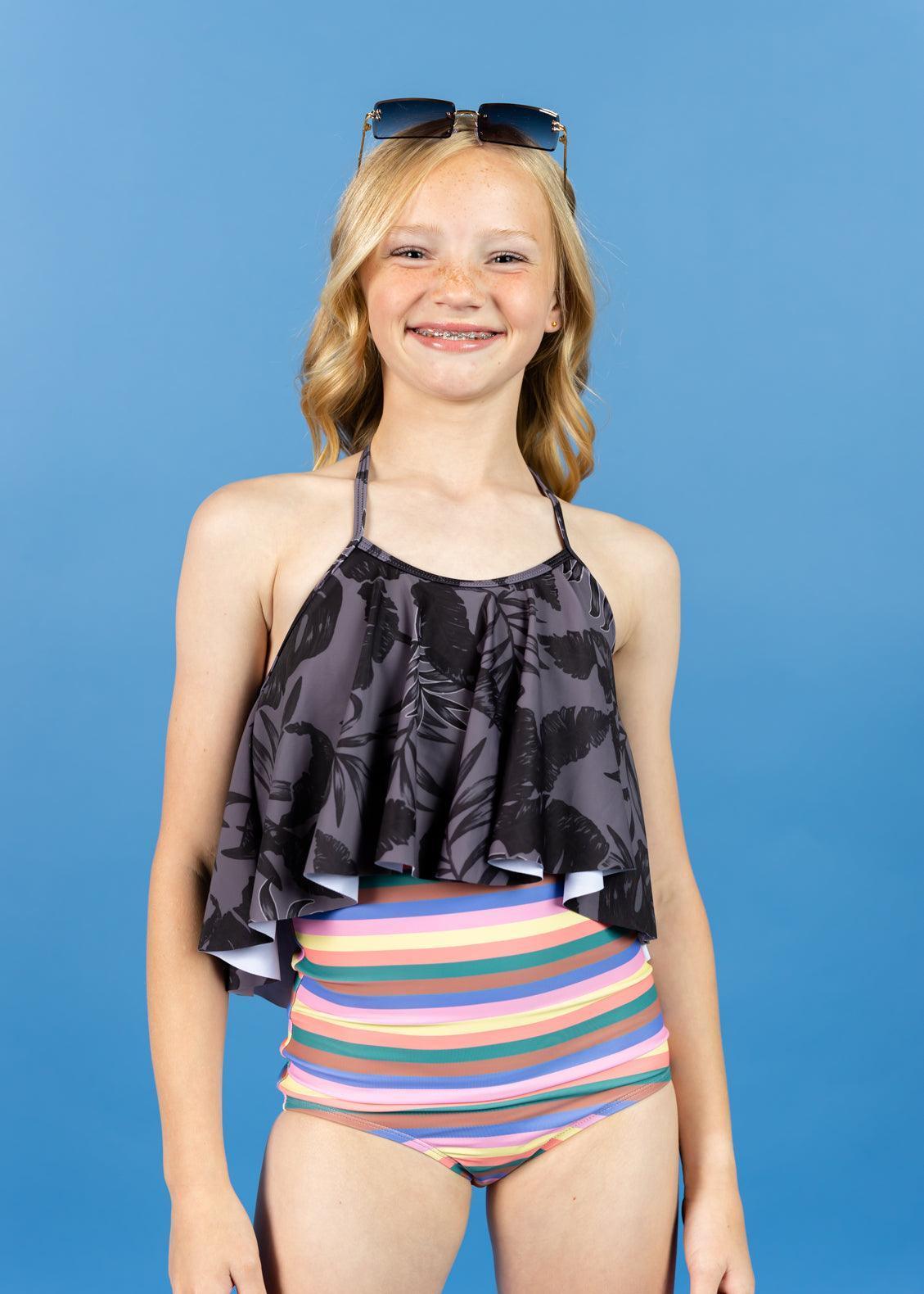 swim suit teen Teen Girls High-Waisted Bottoms | Kortni Jeane 🦄 | Mix n' Match Swimsuits