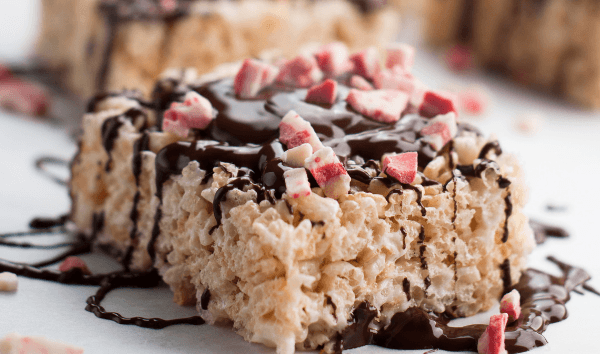 Chocolate Peppermint Rice Krispie Treats - Kortni Jeane