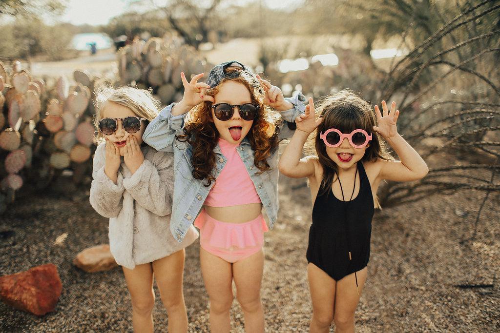 Cactus, Rain, + Mini Girl Swimsuits - Kortni Jeane