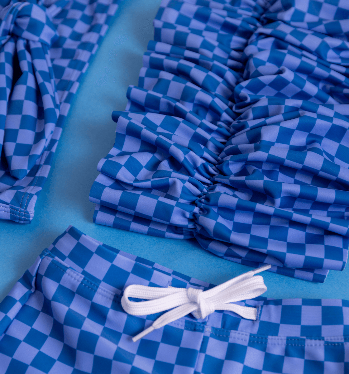 Blue Checkered - Kortni Jeane