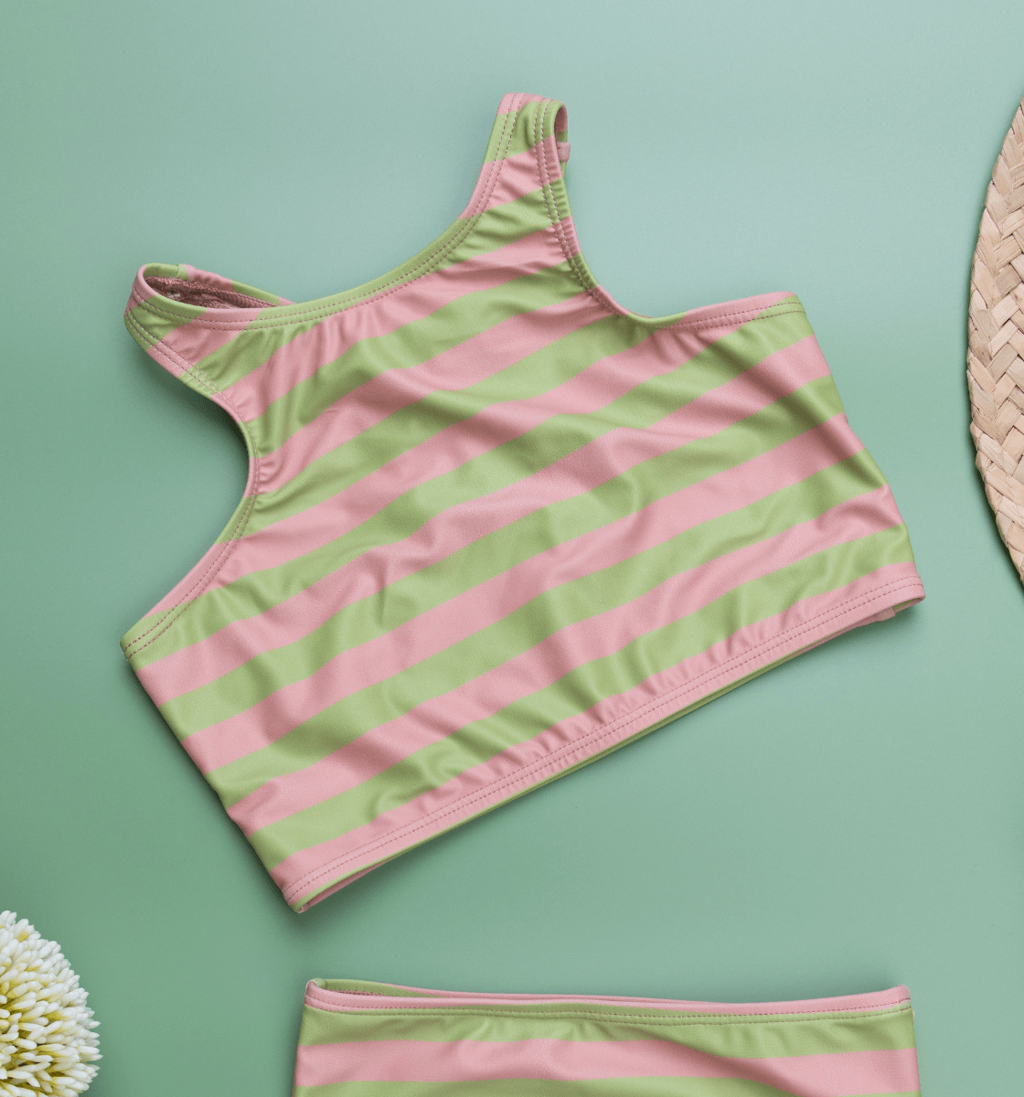 Pink/Green Stripe - Kortni Jeane