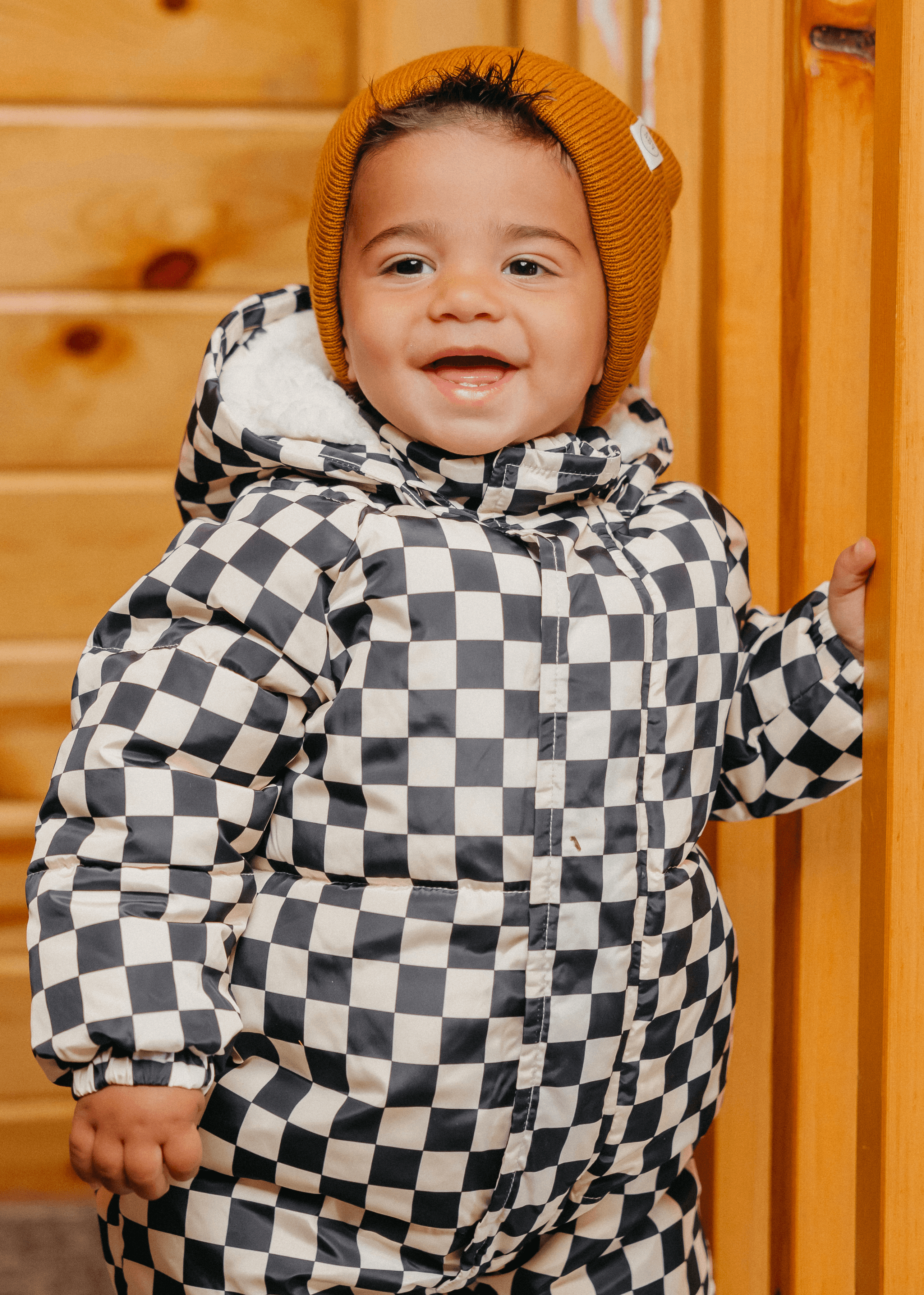 The Marshmallow Snow Suit Racing Checker – Kortni Jeane