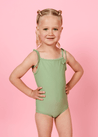 Girls One-Piece Swimsuit - Meadow Green