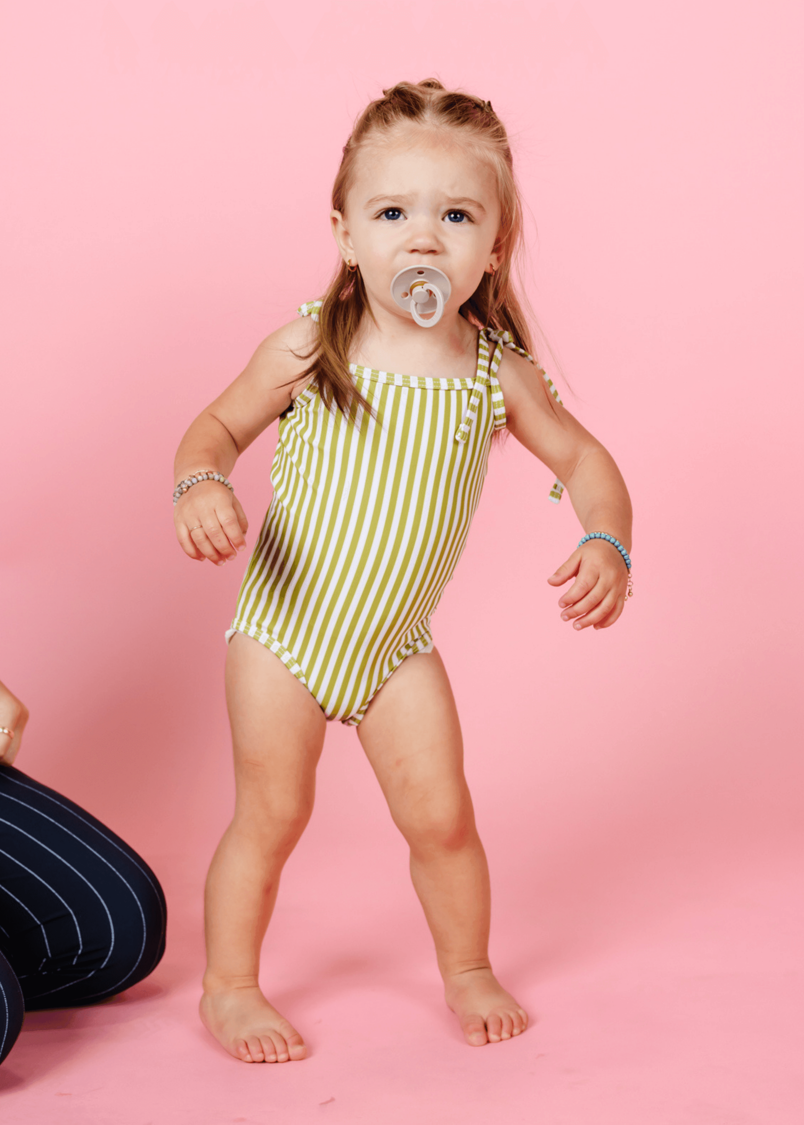 Baby Simply One-Piece | Pear Stripes - Kortni Jeane