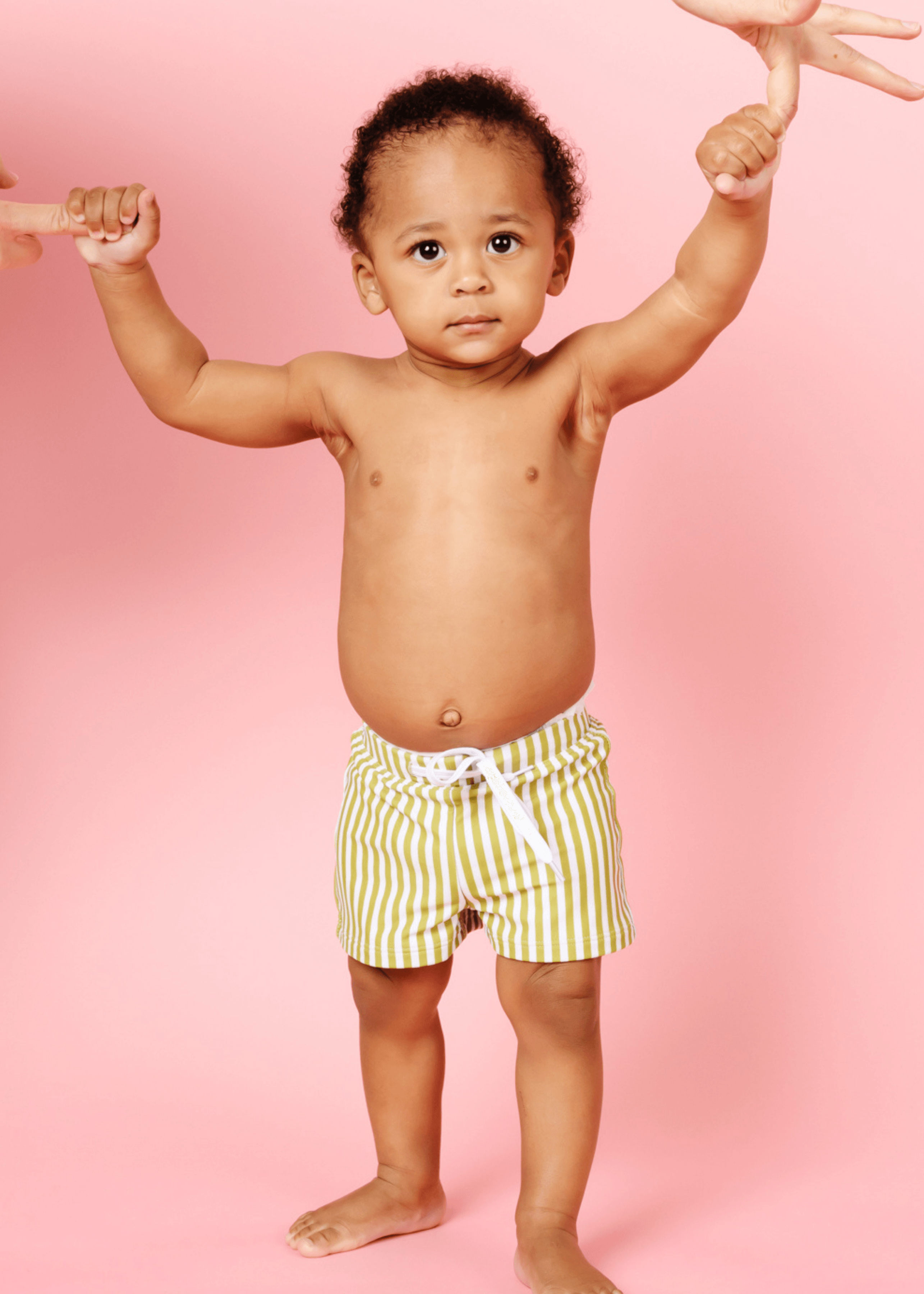 Baby Euro Shorts | Pear Stripes - Kortni Jeane