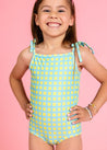 Girls One-Piece Swimsuit - Block Party