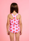 Girls High-Waisted Swimsuit Bottoms - Disco Daisy