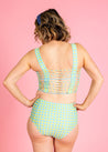 High-Waisted Swimsuit Bottom - Block Party