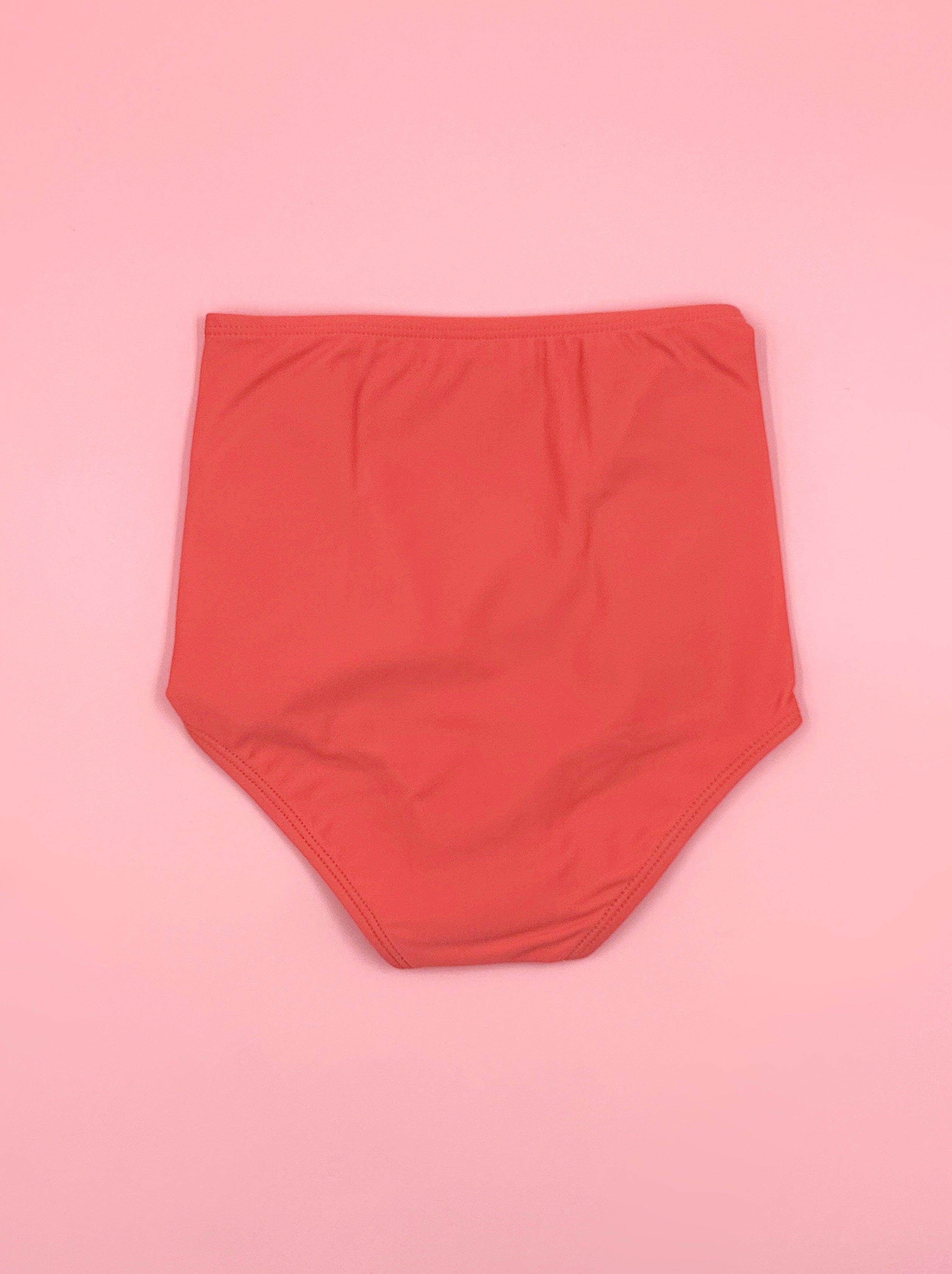 Mini Down in Front Ruffle Bottoms | Deep Coral - Kortni Jeane