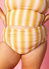 High-Waisted Swimsuit Bottom - Vintage Triangles