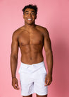 Mens Swimsuit - Trunks - Light Blue Stripe