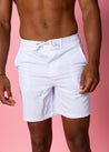 Mens Swimsuit - Trunks - Light Blue Stripe