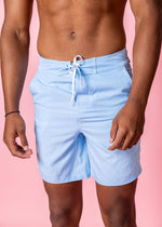 Mens Swimsuit - Trunks - Barely Blue