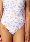 High-Waisted Swimsuit Bottom - Dinos