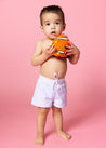Baby Boy Swimsuit - Shorts - Light Blue Stripe