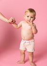 Baby Boy Swimsuit - Shorts - Ribbed Whipped Peach