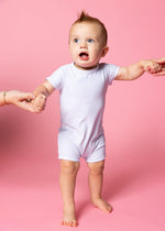 Baby Girl/Boy Swimsuit Rashguard One-Piece - Light Blue Stripe