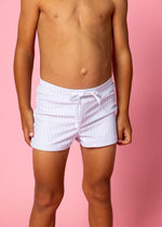 Boys Swimsuit - Shorts  - Light Blue Stripe