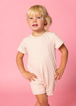 Girl/Boy Swimsuit Rashguard One-Piece - Ribbed Whipped Peach