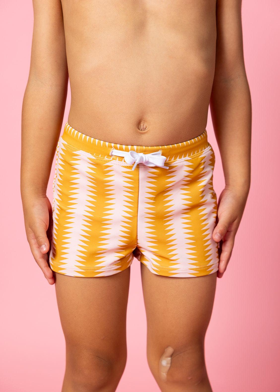 Boys Swimsuit - Shorts  - Vintage Triangles
