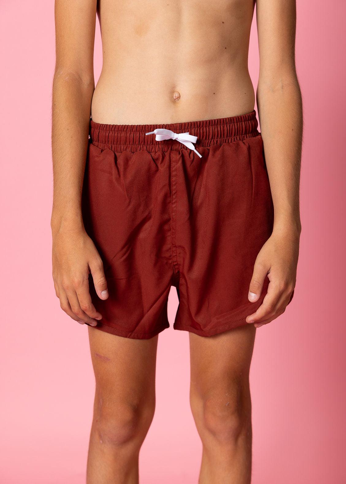 Teen Boy Swimsuit - Shorts - Amber Brown