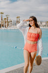 All Ruffled Up Bottoms | Deep Coral - Kortni Jeane