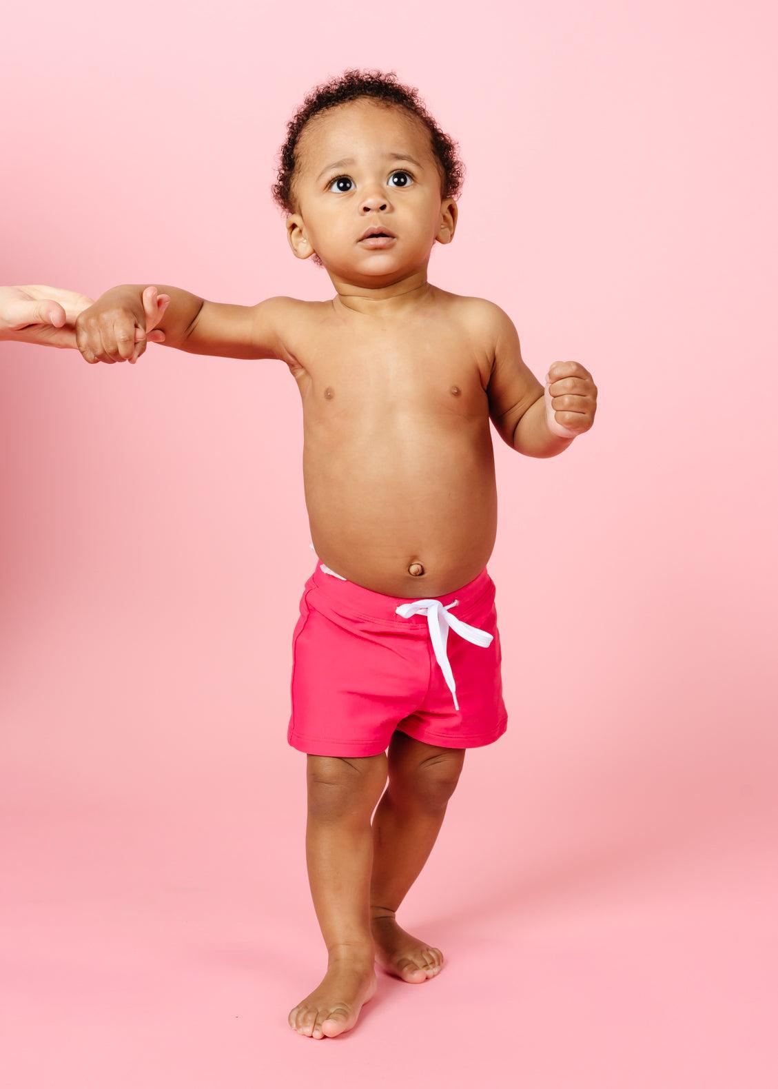 Baby Euro Shorts | Pink Raspberry - Kortni Jeane