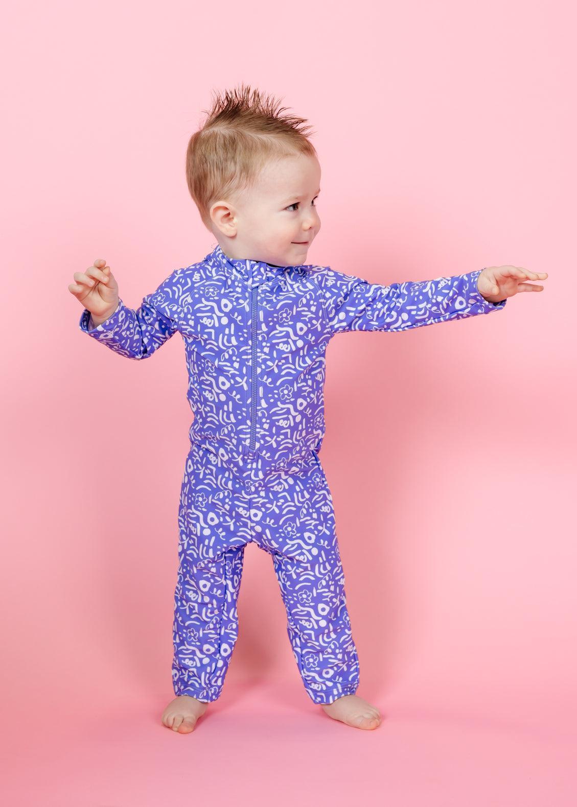 Baby Rashguard One-Piece (Unisex) | Doodles - Kortni Jeane