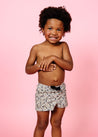 Boys Swimsuit - Shorts  - Antique Daisy