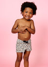 Boys Swimsuit - Shorts  - Antique Daisy