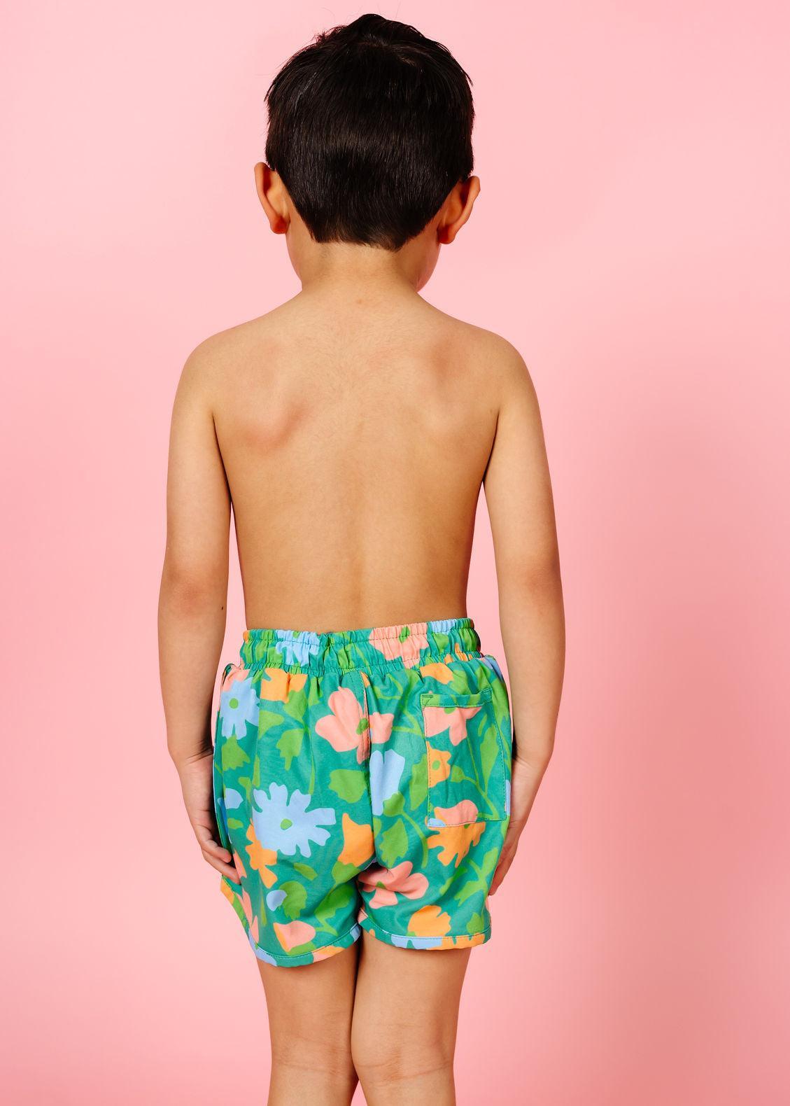 Boys Swimsuit - Shorts  - Big Bloom