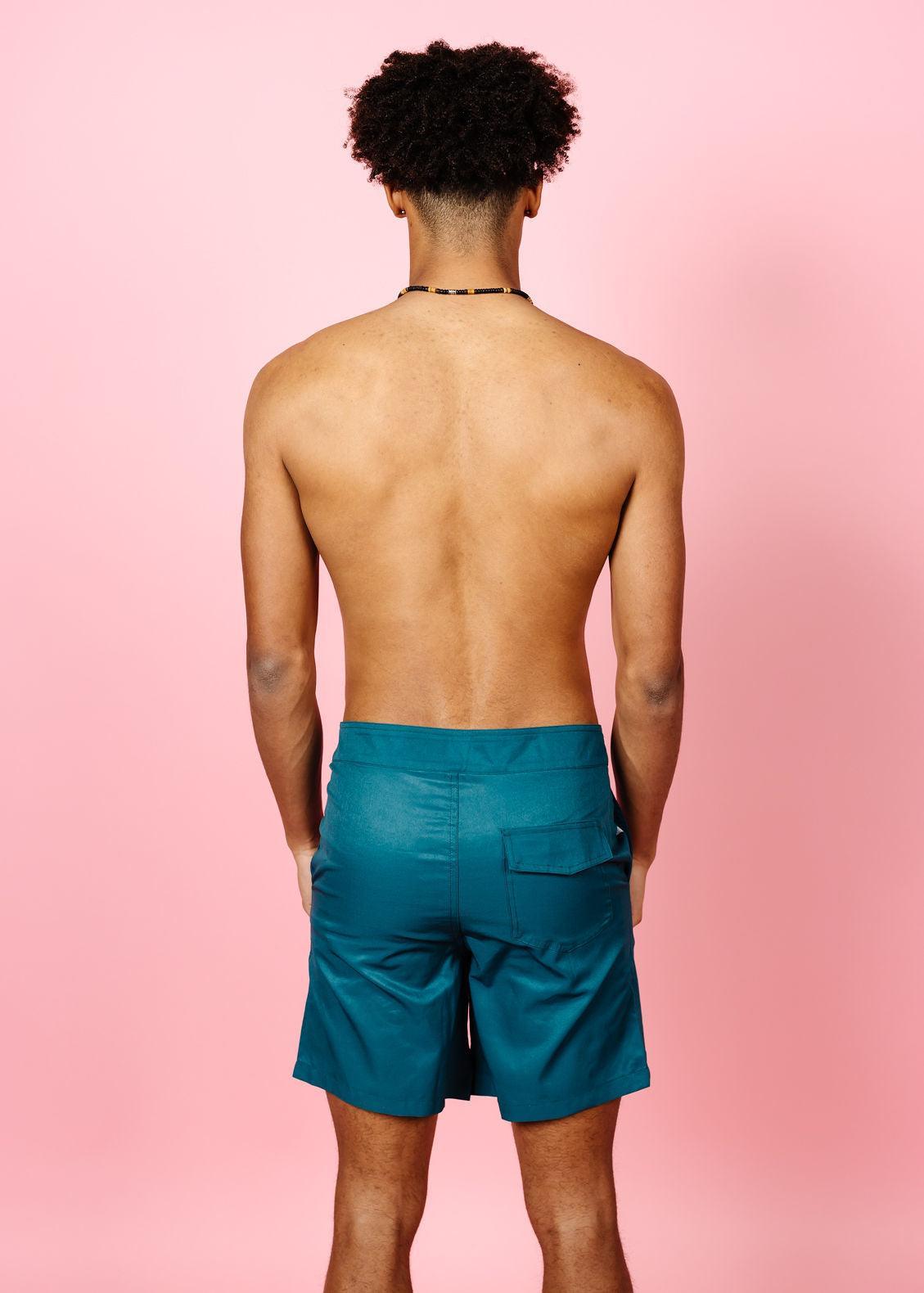Mens Swimsuit - Trunks - Midnight Teal