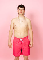 Men's Swim Trunks | Pink Raspberry - Kortni Jeane