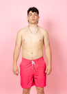 Men's Swim Trunks | Pink Raspberry - Kortni Jeane