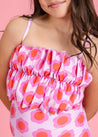 Teen Girl Crop Top Swimsuit - Disco Daisy