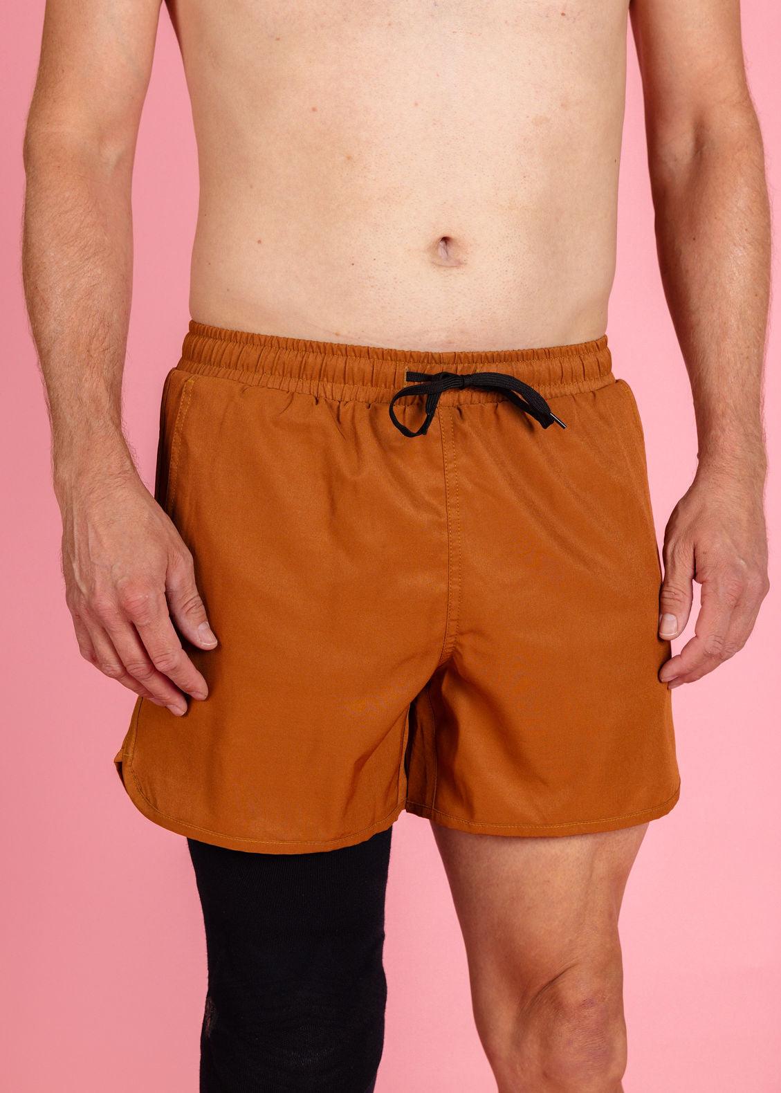 Mens Swimsuit - Shorts - Caramel
