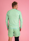 Mens Swimsuit Rashguard Top - Block Party