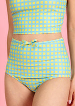 High-Waisted Swimsuit Bottom - Block Party