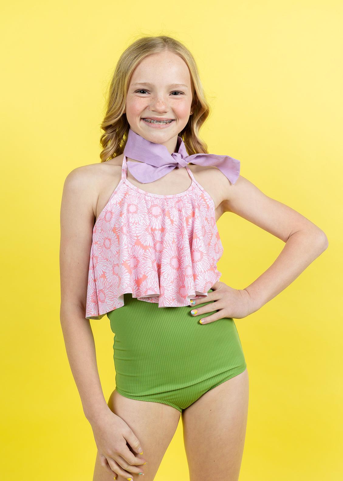 Youth Swing Top | Pink Daisies