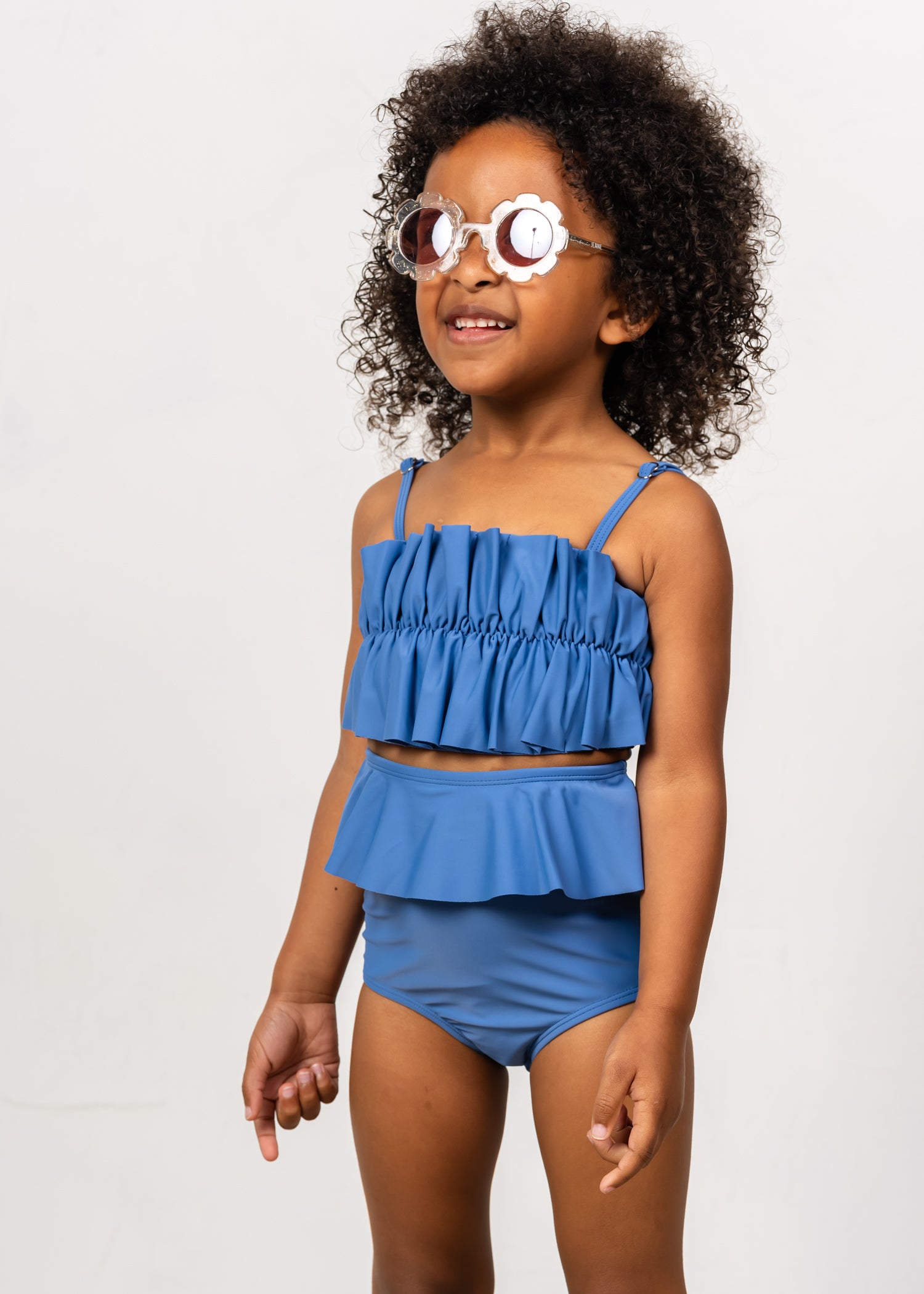 Blue Denim | Mini Peplum Bottoms – Kortni Jeane