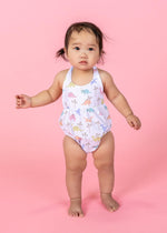 Baby Girl One-Piece Swimsuit - Dinos